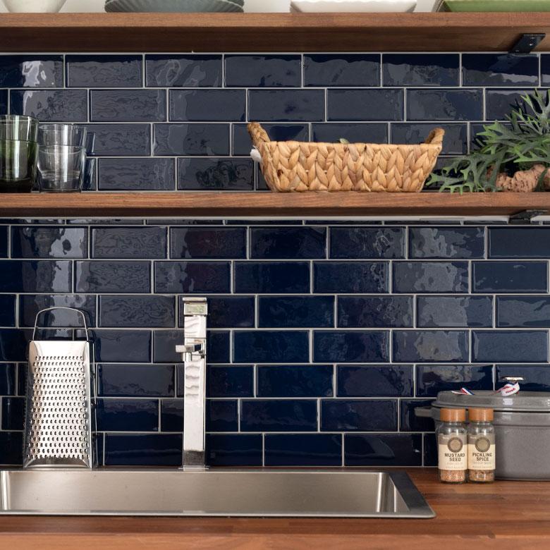 タイル シール サブウェイ メトロ 1枚 モザイク シート 防水 ウォール ステッカー デコレーション リメイク インテリア 壁材 メール便対応 西海岸 66919 | ELEMENTS（インテリア） | 18