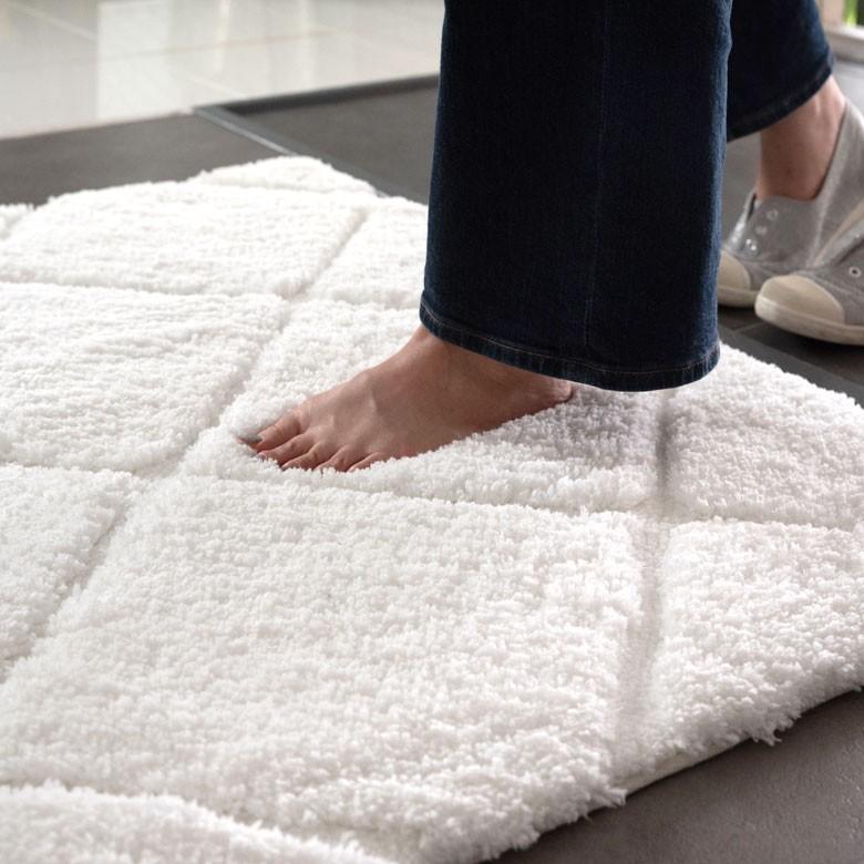 玄関マット ラグマット 約60×90m ノンスリップ 加工 凹凸 3D 立体ラグ カーペット マット 滑り止め おしゃれ 床暖房対応 ホットカーペット対応 66925 | ブランド登録なし | 03