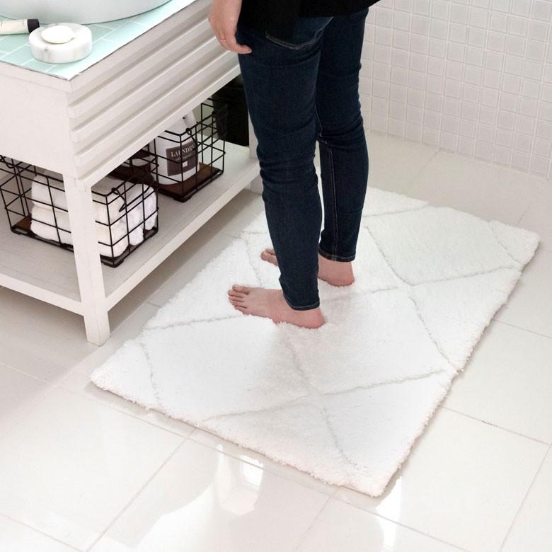 玄関マット ラグマット 約60×90m ノンスリップ 加工 凹凸 3D 立体ラグ カーペット マット 滑り止め おしゃれ 床暖房対応 ホットカーペット対応 66925 | ブランド登録なし | 07