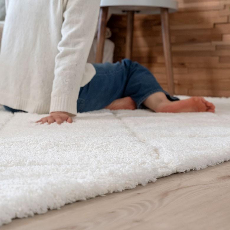 ラグ ラグマット 約 140 × 200 cm ノンスリップ 加工 凹凸 3D 立体ラグ カーペット マット 滑り止め おしゃれ 床暖房対応 ホットカーペット対応 66929 | ブランド登録なし | 14