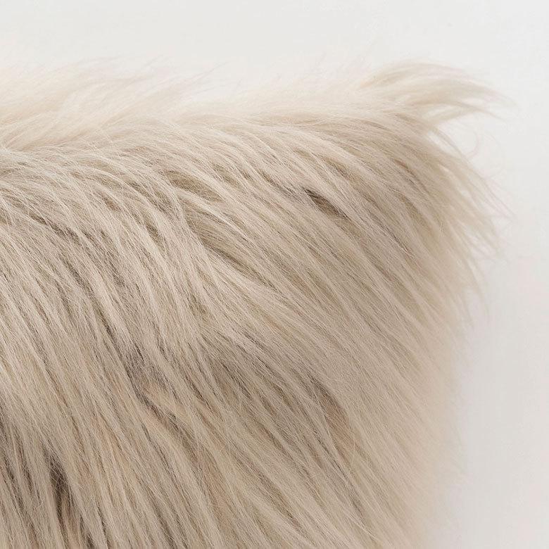 クッションカバー 約45×45cm 正方形 フェイクファー ふわふわ ソファー