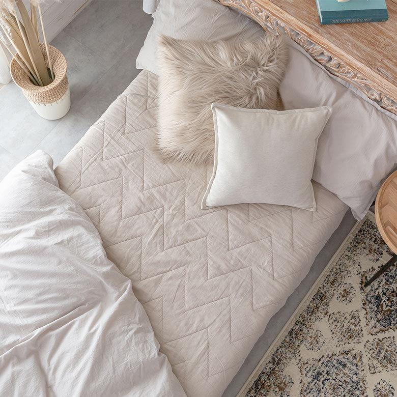 マルチカバー ソファ シェブロン柄 大判 長方形  W約150cm コットン 綿 洗える ウォッシャブル 北欧 肌がけ 薄手 66931 | ELEMENTS（インテリア） | 17