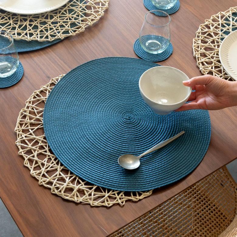 ランチョンマット ラウンド プレースマット テーブルウェア 子供 北欧 おしゃれ 円形 丸型 1枚 ランチマット キッズ キッチン用品 66949 | ブランド登録なし | 17