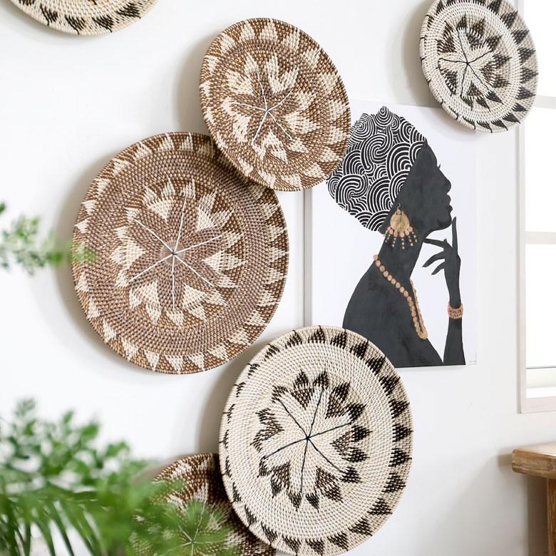 アートパネル 女性 横向き キャンパス 幅37.5cm 高さ50cm アフリカン 絵 アート アート 壁掛 リゾート ウォールデコレーション おしゃれ  ウーマン 66963 | ブランド登録なし | 10