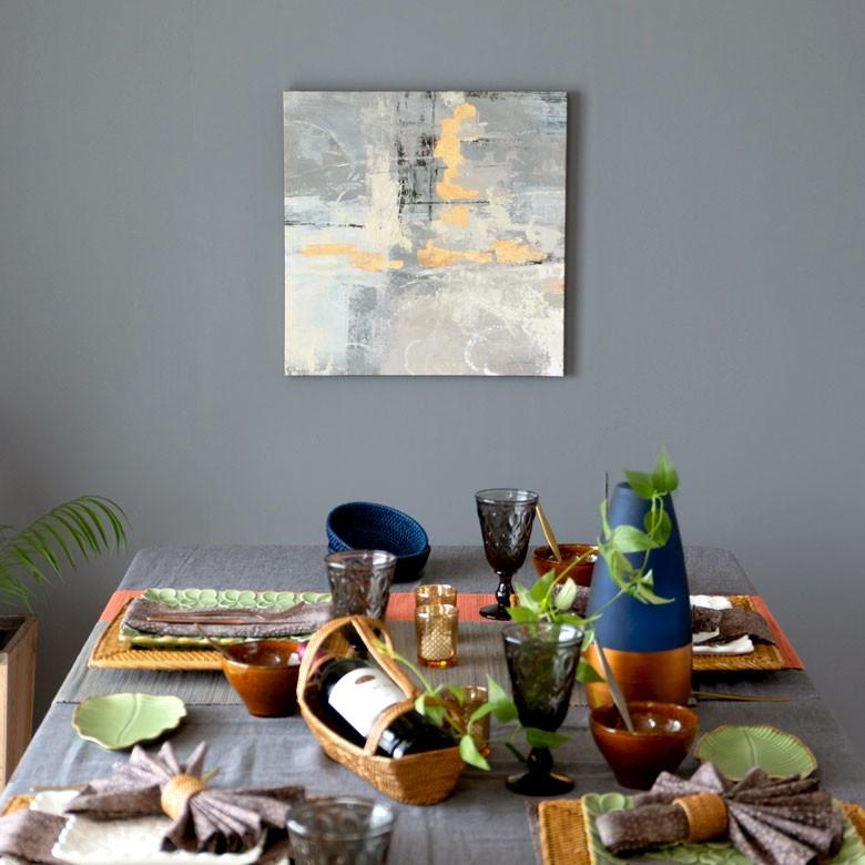 アートパネル モダンアート アブストラクト キャンパス 幅50cm 絵 アート キャンパスアート 壁掛 北欧 ウォールデコレーション おしゃれ バリアート 66970 | ELEMENTS（インテリア） | 06