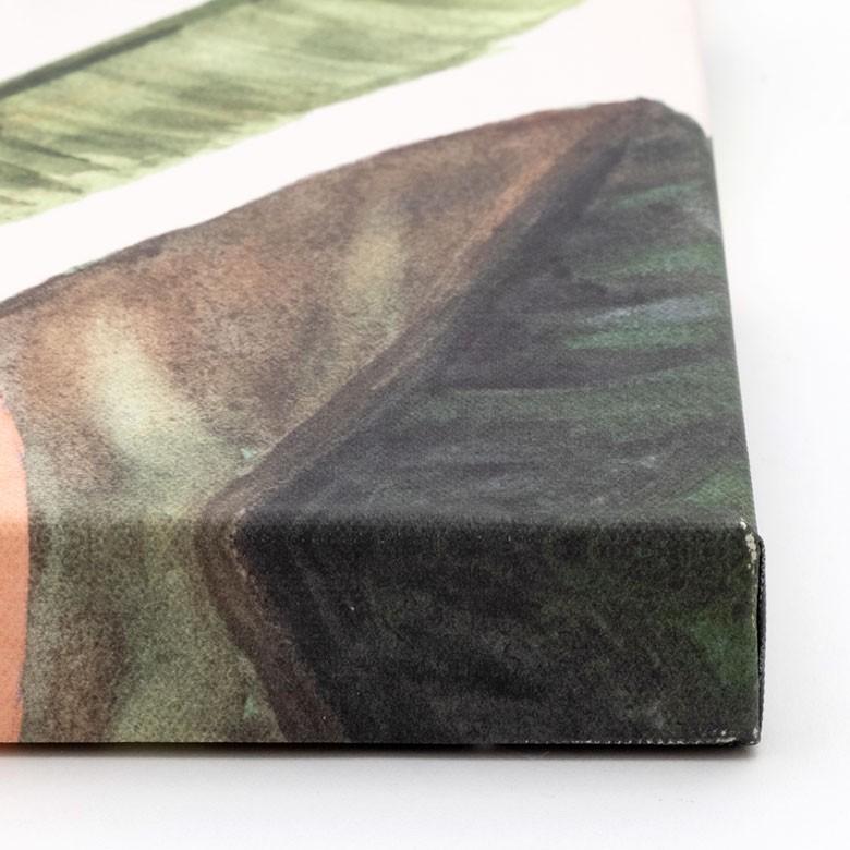 アートパネル リーフ ゴムの木 キャンパス 幅40cm 高さ50cm 正方形 グリーン ボタニカル 壁掛け インテリア おしゃれ 北欧 南国 ウォールデコレーション 66974 | ELEMENTS（インテリア） | 10