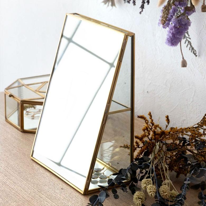 アクセサリーケース ジュエリーボックス 小物入れ アクセサリー ケース 収納 フタ付き ガラス 真鍮 ゴールド ディスプレイ ケース おしゃれ ミラー 鏡 66980 | ELEMENTS（インテリア） | 12