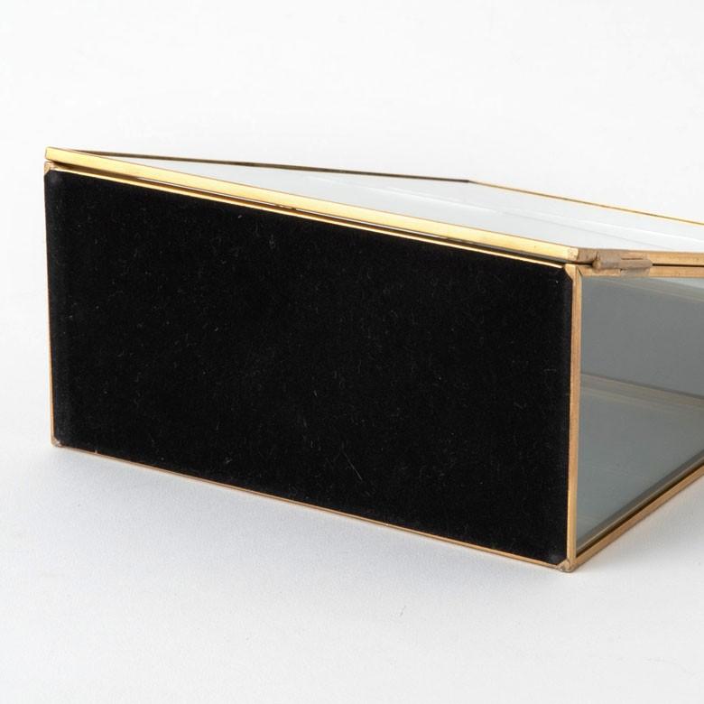 アクセサリーケース ジュエリーボックス 小物入れ アクセサリー ケース 収納 フタ付き ガラス 真鍮 ゴールド ディスプレイ ケース おしゃれ ミラー 鏡 66980 | ELEMENTS（インテリア） | 16