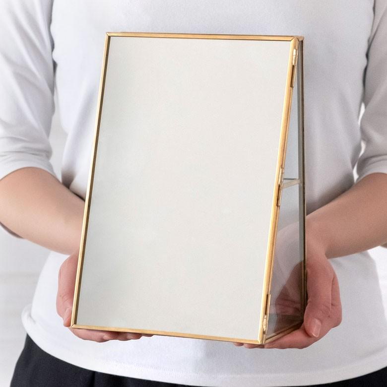 アクセサリーケース ジュエリーボックス 小物入れ アクセサリー ケース 収納 フタ付き ガラス 真鍮 ゴールド ディスプレイ ケース おしゃれ ミラー 鏡 66980 | ELEMENTS（インテリア） | 07