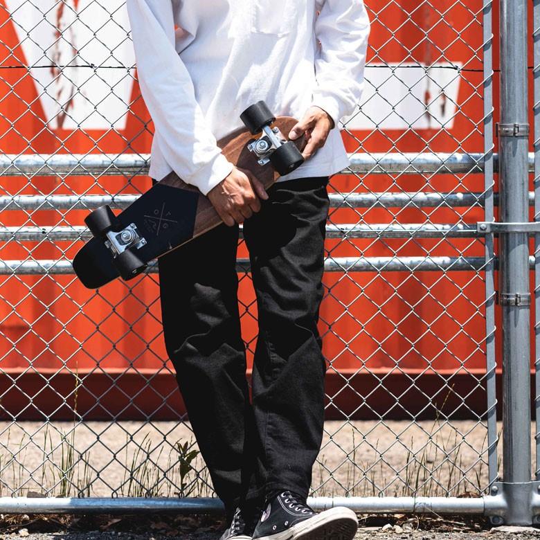 スケートボード ミニ クルージング ボード ペニータイプ ブラック 小さめ 子供 西海岸 インテリア 飾り ウッド 木製 アウトドア スケボー おしゃれ 66981-bk | ブランド登録なし | 12