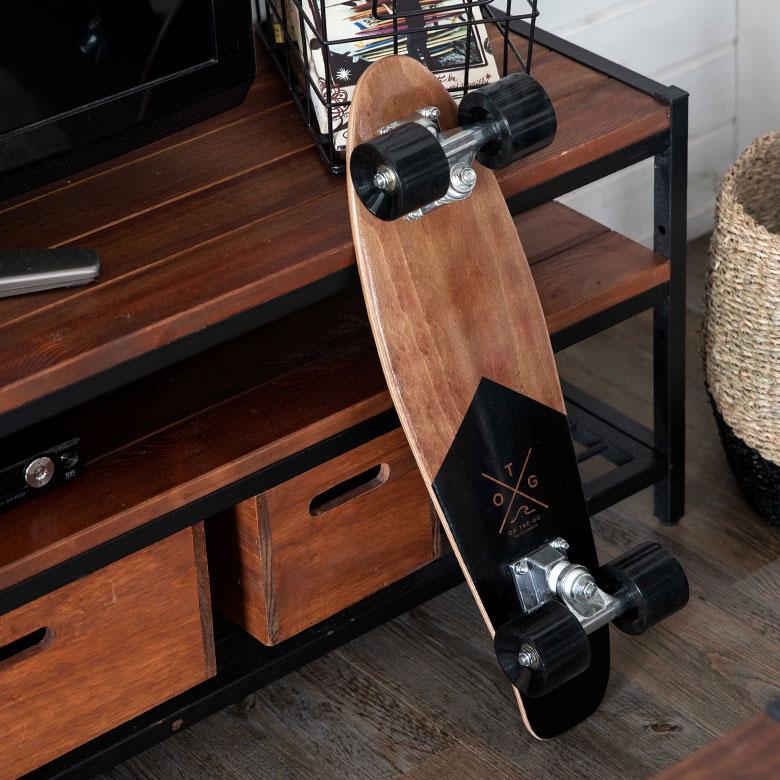 スケートボード ミニ クルージング ボード ペニータイプ ブラック 小さめ 子供 西海岸 インテリア 飾り ウッド 木製 アウトドア スケボー おしゃれ 66981-bk | ブランド登録なし | 15