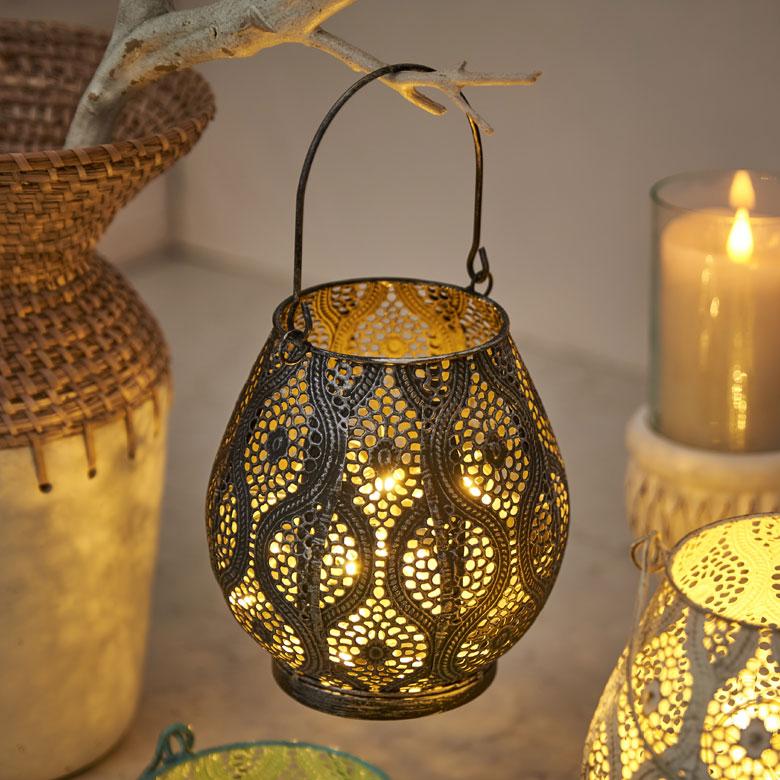 キャンドルホルダー キャンドル ランタン ライト アラベスク ブルー ホワイト 小物入れ フラワーベース モロッカン アンティーク風 66982 | ELEMENTS（インテリア） | 13