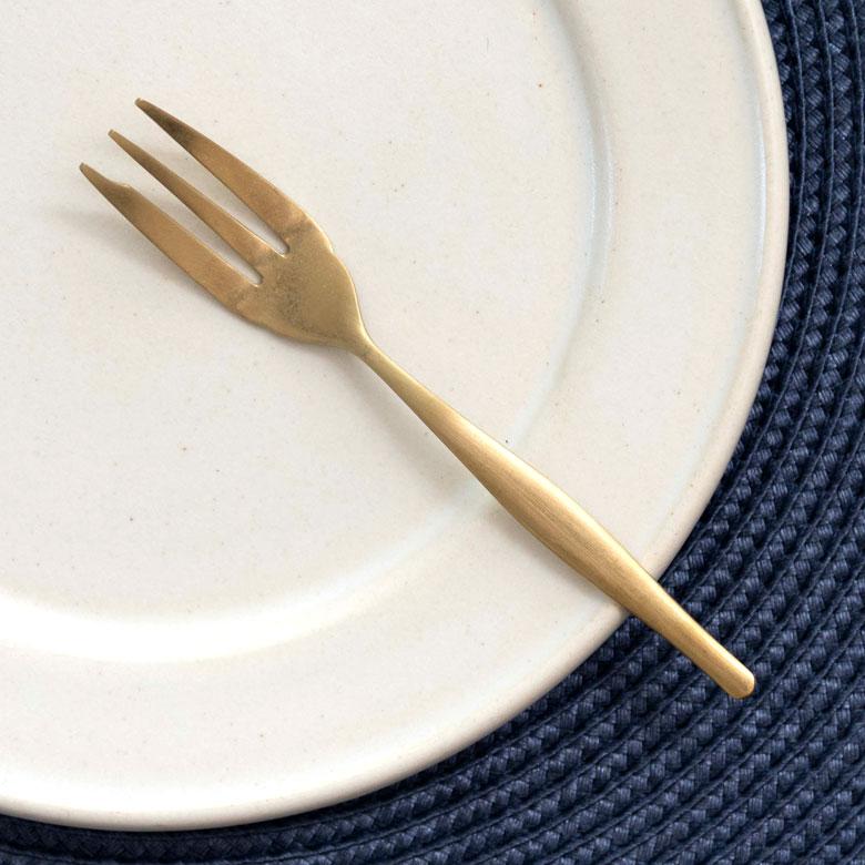 フォーク ケーキフォーク マット ゴールド色 金色 つや消し ステンレス テーブルセッティング ヴェリーノ キッチン用品 結婚祝 食洗機対応 66985 | ELEMENTS（インテリア） | 11