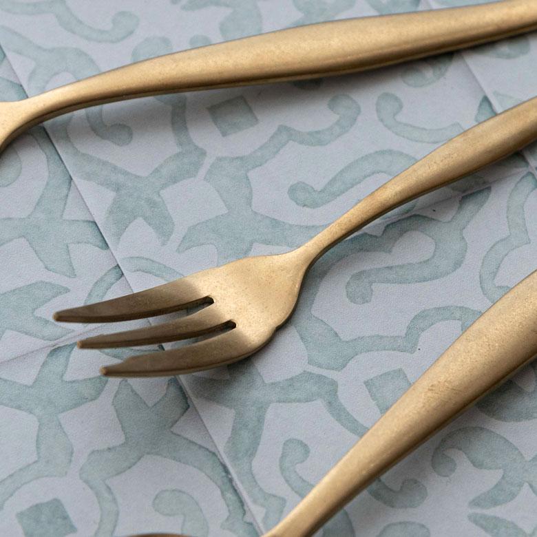 フォーク ケーキフォーク マット ゴールド色 金色 つや消し ステンレス テーブルセッティング ヴェリーノ キッチン用品 結婚祝 食洗機対応 66985 | ELEMENTS（インテリア） | 12