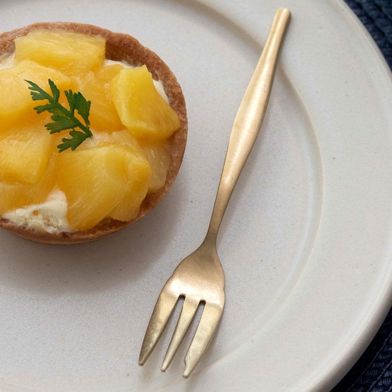 フォーク ケーキフォーク マット ゴールド色 金色 つや消し ステンレス テーブルセッティング ヴェリーノ キッチン用品 結婚祝 食洗機対応 66985 | ELEMENTS（インテリア） | 05