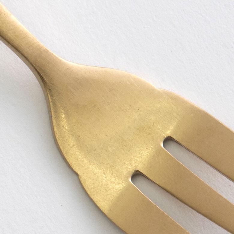 フォーク ケーキフォーク マット ゴールド色 金色 つや消し ステンレス テーブルセッティング ヴェリーノ キッチン用品 結婚祝 食洗機対応 66985 | ELEMENTS（インテリア） | 08