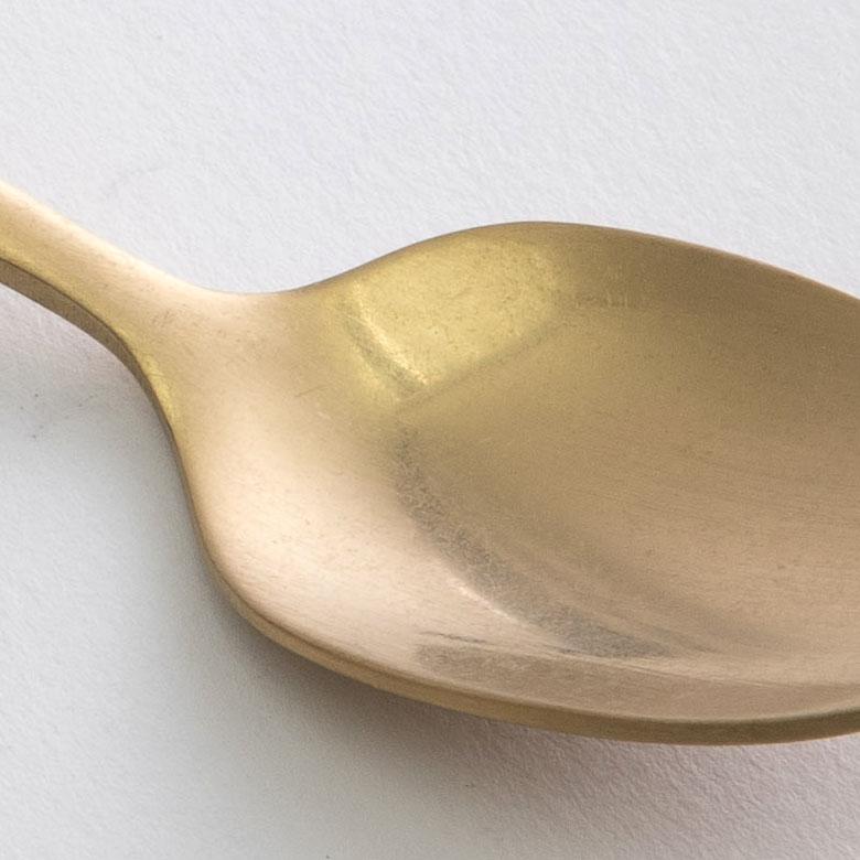 スプーン ティースプーン  マット ゴールド色 金色 つや消し ステンレス テーブルセッティング ヴェリーノ キッチン用品 結婚祝 食洗機対応 66986 | ELEMENTS（インテリア） | 03