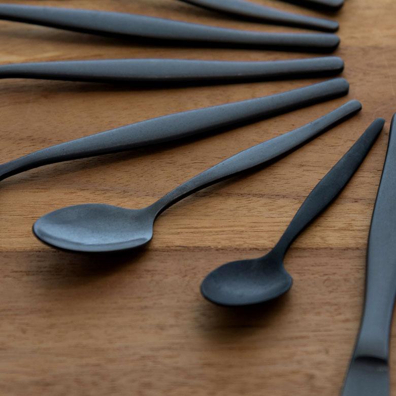 ティースプーン スプーン マット ブラック 黒 つや消し ステンレス テーブルセッティング ヴェリーノ キッチン用品 結婚祝 食洗機対応 66988 | ELEMENTS（インテリア） | 10