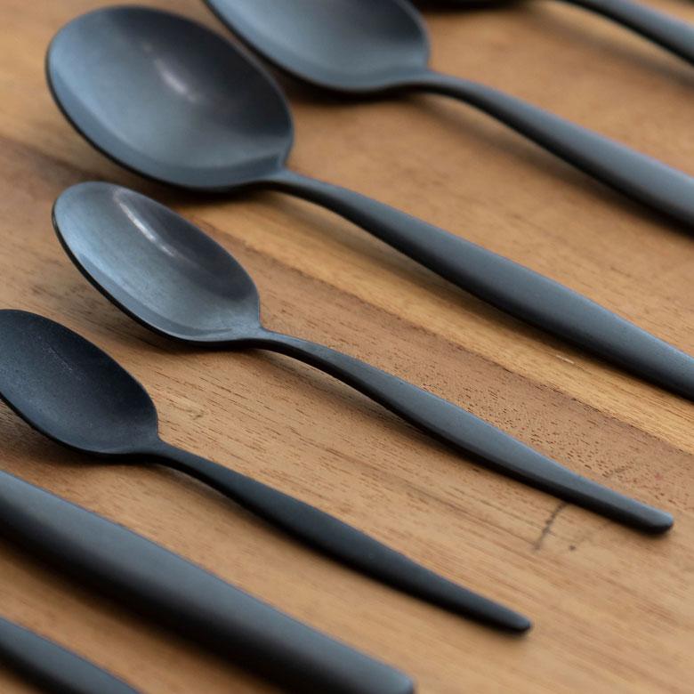 ティースプーン スプーン マット ブラック 黒 つや消し ステンレス テーブルセッティング ヴェリーノ キッチン用品 結婚祝 食洗機対応 66988 | ELEMENTS（インテリア） | 04