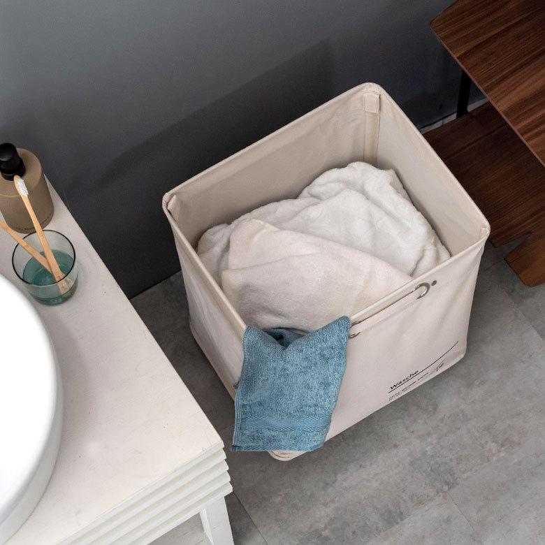 ランドリーバスケット洗濯カゴ キャスター付き 大容量 55L 脱衣かご 収納 収納カゴ ランドリー収納 洗面所 西海岸 おしゃれ かっこいい 66998 | ELEMENTS（インテリア） | 16