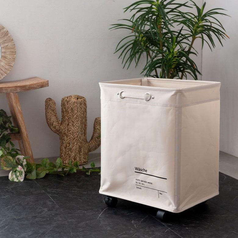 ランドリーバスケット洗濯カゴ キャスター付き 大容量 55L 脱衣かご 収納 収納カゴ ランドリー収納 洗面所 西海岸 おしゃれ かっこいい 66998 | ELEMENTS（インテリア） | 18