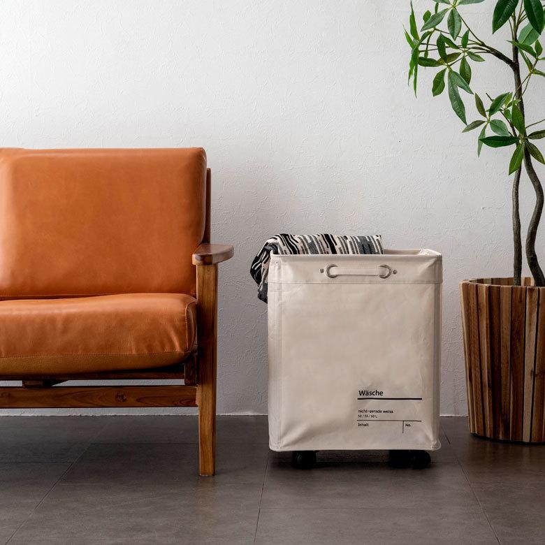 ランドリーバスケット洗濯カゴ キャスター付き 大容量 55L 脱衣かご 収納 収納カゴ ランドリー収納 洗面所 西海岸 おしゃれ かっこいい 66998 | ELEMENTS（インテリア） | 07