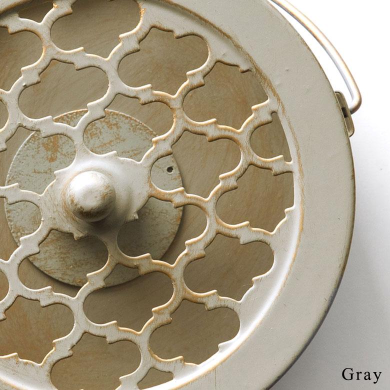 蚊取り 線香 入れ 3個セット 蓋付き 円形 モロッカン柄 スチール製 ブラック ゴールド シルバー ホルダー 蚊遣り かやり 蚊やり ランタン 西海岸 リゾート  669 | ELEMENTS（インテリア） | 06