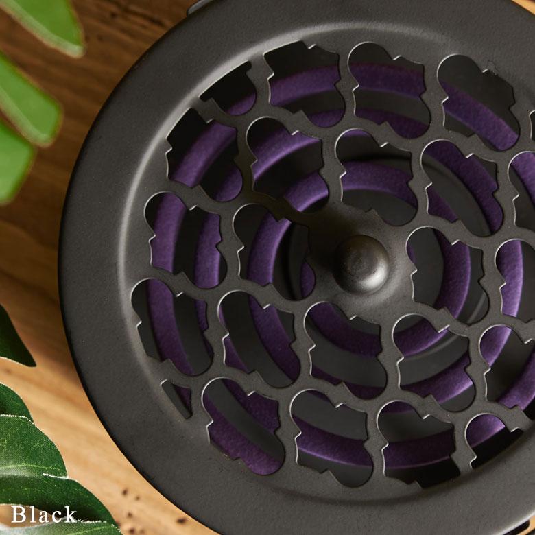 蚊取り 線香 入れ 3個セット 蓋付き 円形 モロッカン柄 スチール製 ブラック ゴールド シルバー ホルダー 蚊遣り かやり 蚊やり ランタン 西海岸 リゾート  669 | ELEMENTS（インテリア） | 07