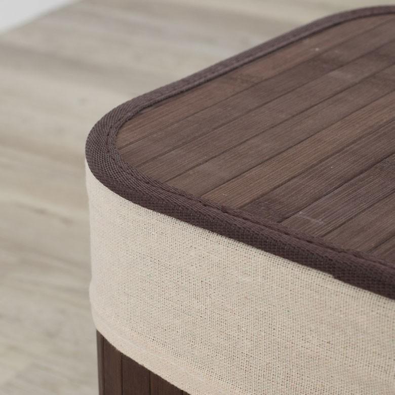 収納ケース おしゃれ バンブーバスケット 収納ボックス かご カゴ 竹製 蓋付き 衣装ケース コンパクト ブラウン ナチュラル ホワイト ランドリーバスケット 66 | ELEMENTS（インテリア） | 22