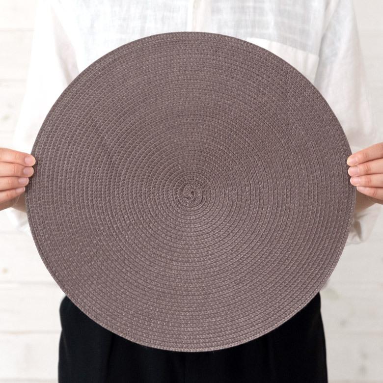 ランチョンマット おしゃれ テーブルウェア 水洗い 和 モダン 丸 正円 ラウンド プレース プレイス マット 1枚 グレイッシュ 5色 キッチン Riche リッシュ 67000 | ELEMENTS（インテリア） | 09