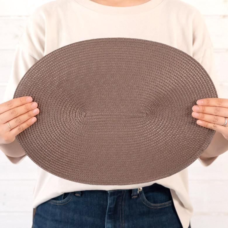 ランチョンマット オーバル プレースマット 1枚 テーブルウェア 水洗い 和 モダン グレイッシュ 全5色 キッチン用品 Riche リッシュ 67002 | ELEMENTS（インテリア） | 09