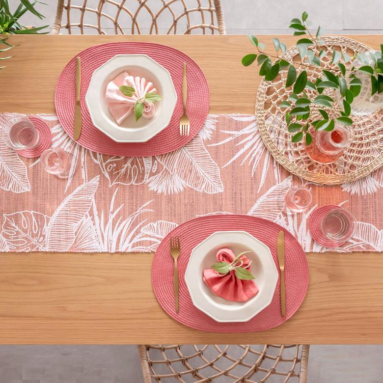 ランチョンマット オーバル プレースマット 1枚 テーブルウェア 水洗い 和 モダン トロピカル カラフル カラー 全3色 Riche リッシュ 67003 | ELEMENTS（インテリア） | 14