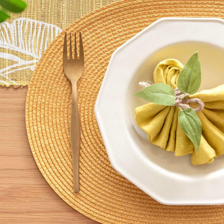 ランチョンマット オーバル プレースマット 1枚 テーブルウェア 水洗い 和 モダン トロピカル カラフル カラー 全3色 Riche リッシュ 67003 | ELEMENTS（インテリア） | 08