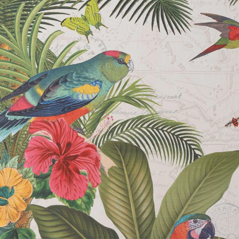 アートフレーム アートパネル トロピカル アニマル 南国 W 50cm D 50cm H 2.7cm アート キャンバス セット アートポスター 絵画 ピクチャー 壁掛け 67004 | ブランド登録なし | 19