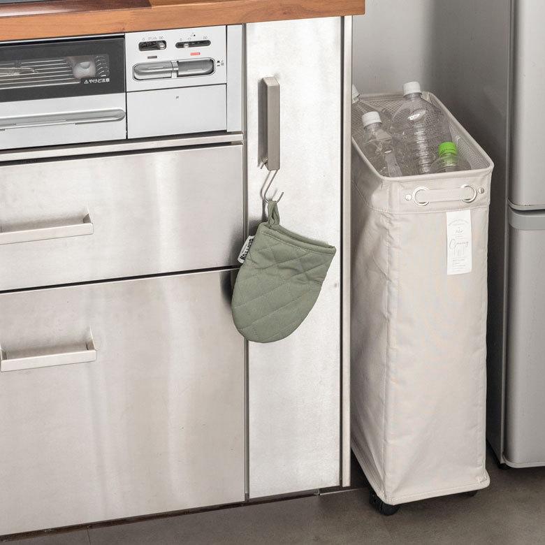 ランドリー バスケット ボックス ワゴン キャスター付き スリム 約20cm 脱衣 洗濯 かご  収納 洗濯物入れ 大容量  おしゃれ 北欧 ナチュラル 西海岸 67010 | ブランド登録なし | 17