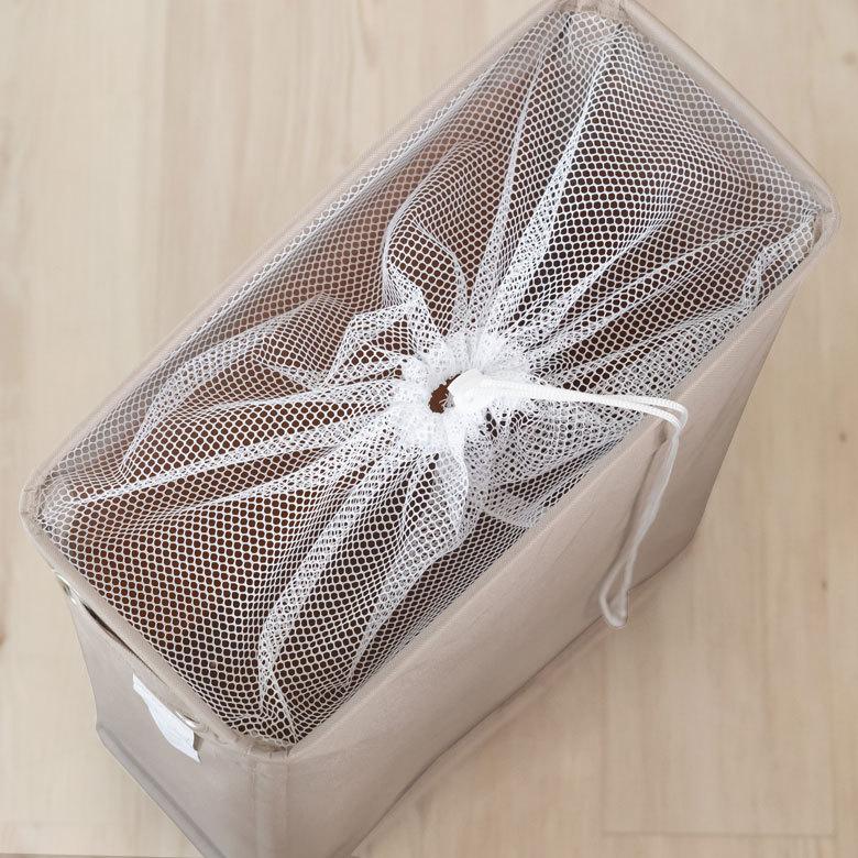 ランドリー バスケット ボックス ワゴン キャスター付き スリム 約20cm 脱衣 洗濯 かご  収納 洗濯物入れ 大容量  おしゃれ 北欧 ナチュラル 西海岸 67010 | ブランド登録なし | 21