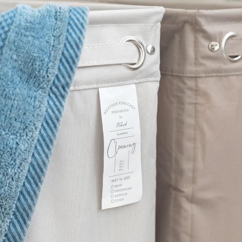 ランドリー バスケット ボックス ワゴン キャスター付き スリム 約20cm 脱衣 洗濯 かご  収納 洗濯物入れ 大容量  おしゃれ 北欧 ナチュラル 西海岸 67010 | ブランド登録なし | 04