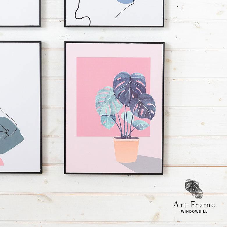 フランフラン　アート　モンステラ　ボタニカル　パネルアート フランフラン アート モンステラ ボタニカル パネルアート