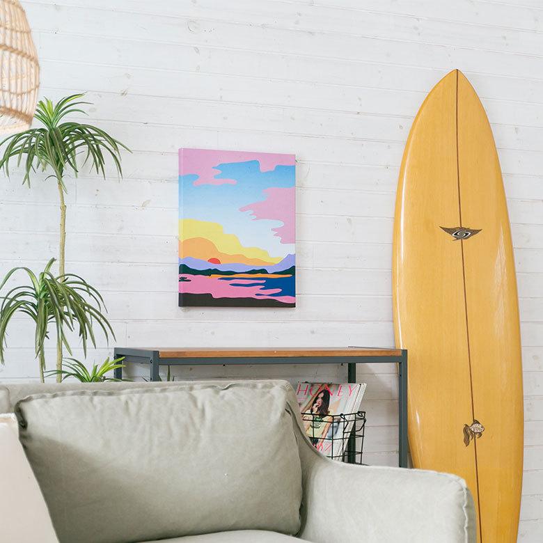 アートパネル 風景 キャンパス パネル 約 W 40cm D 50cm H 2.7cm 自然 空 アート キャンパスアート ファブリック調 絵画 壁掛け ピクチャー67022 | ELEMENTS（インテリア） | 04