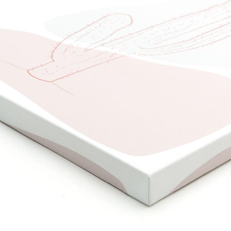 アートパネル ラインアート サボテン 多肉 キャンパス パネル 約 W 40cm D 50cm H 2.7cm 抽象的 植物 アート キャンパスアート ファブリック調 絵画 67024 | ブランド登録なし | 14