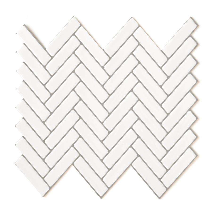 タイルシール ヘリンボーン 10枚入り 正方形 シート ホワイト マーブル 水回り 防水 DIY ウォールステッカー 台所 キッチン 洗面所 トイレ 67028-10 | ELEMENTS（インテリア） | 21