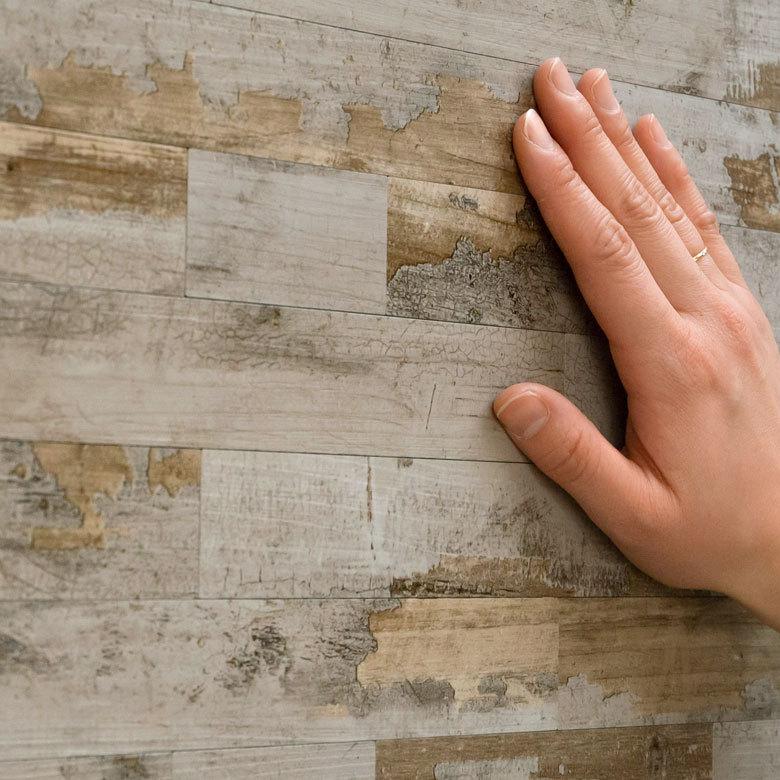 タイルシール ウッド調 木目調 壁材 10枚入り 正方形 水回り 防水 DIY ウォールステッカー 台所 キッチン 洗面所 トイレ 67029-10 | ELEMENTS（インテリア） | 09