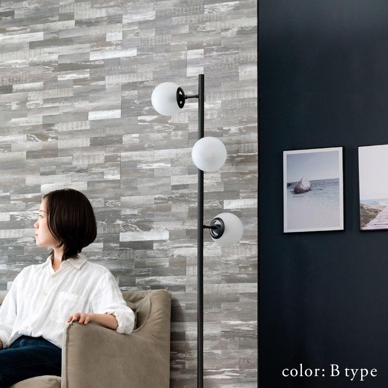 タイルシール ウッド調 木目調 壁材 1枚入り 正方形 水回り 防水 DIY ウォールステッカー 台所 キッチン 洗面所 トイレ 67029 | ELEMENTS（インテリア） | 08