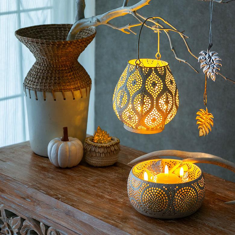 トレイ 小物入れ 蚊取り線香入れ キャンドルホルダー デコレーショントレイ アラベスク エスニック ポット インテリア 67030 | ELEMENTS（インテリア） | 19