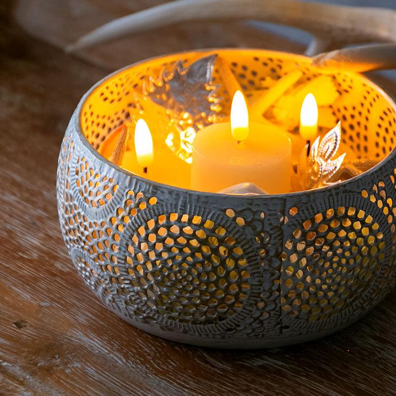 トレイ 小物入れ 蚊取り線香入れ キャンドルホルダー デコレーショントレイ アラベスク エスニック ポット インテリア 67030 | ELEMENTS（インテリア） | 07