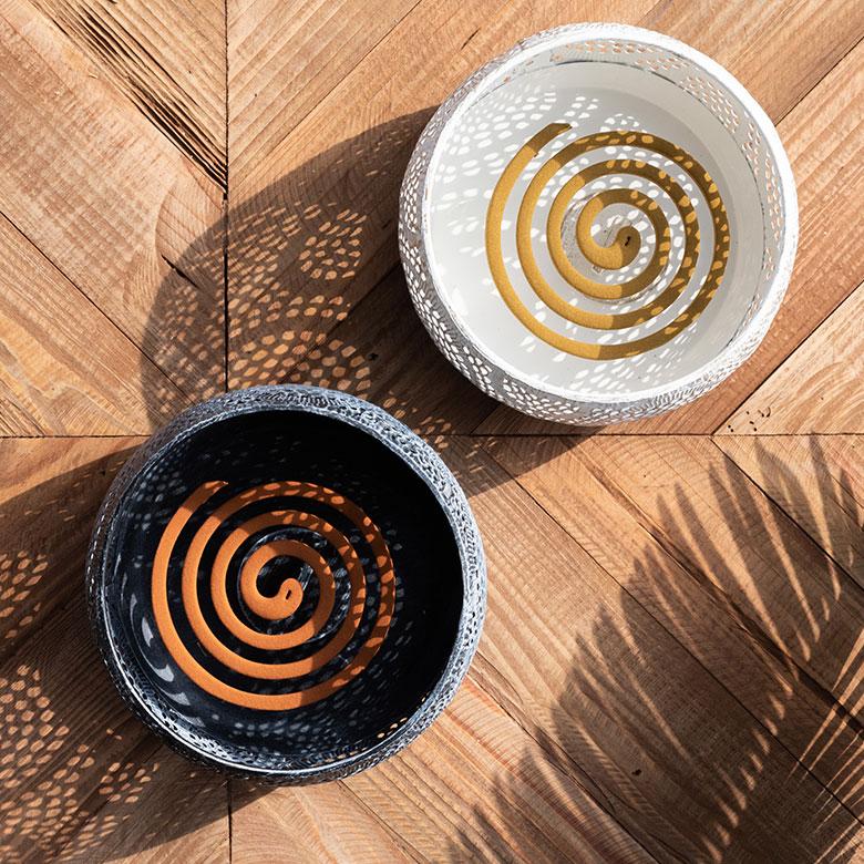 トレイ 小物入れ 蚊取り線香入れ キャンドルホルダー デコレーショントレイ アラベスク エスニック ポット インテリア 67030 | ELEMENTS（インテリア） | 04