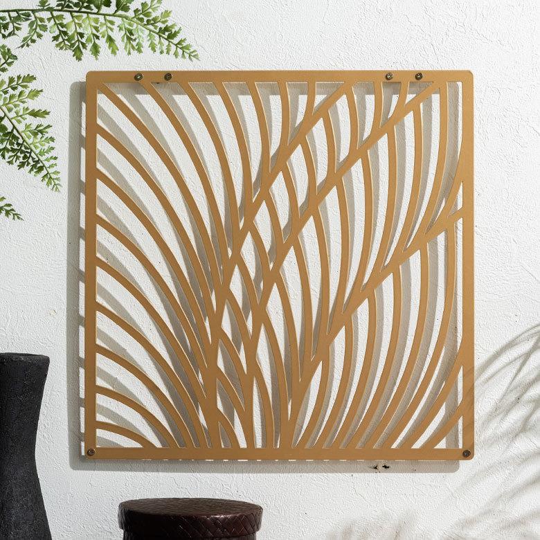 アート パネル 花 葉 リーフ フラワー デザイン ウォール デコレーション メタル 装飾 壁掛け おしゃれ モダン 北欧 インテリア リゾート アジアン 雑貨 67031 | ブランド登録なし