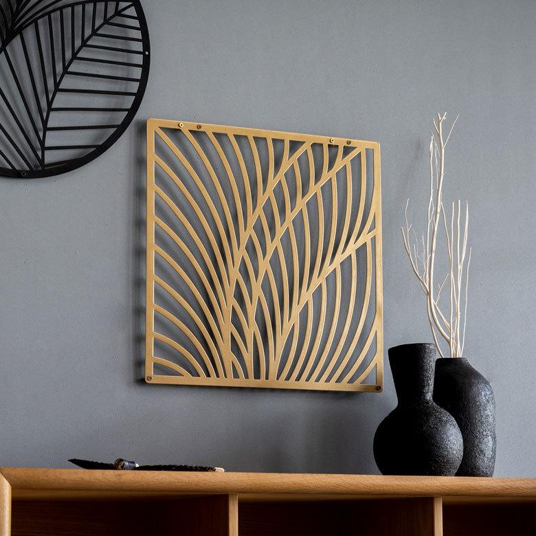 アート パネル 花 葉 リーフ フラワー デザイン ウォール デコレーション メタル 装飾 壁掛け おしゃれ モダン 北欧 インテリア リゾート アジアン 雑貨 67031 | ブランド登録なし | 03