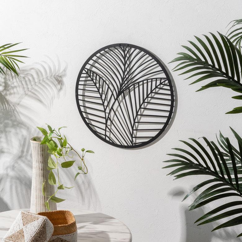 アート パネル 花 葉 リーフ フラワー デザイン ウォール デコレーション メタル 装飾 壁掛け おしゃれ モダン 北欧 インテリア リゾート アジアン 雑貨 67032 | ブランド登録なし | 02