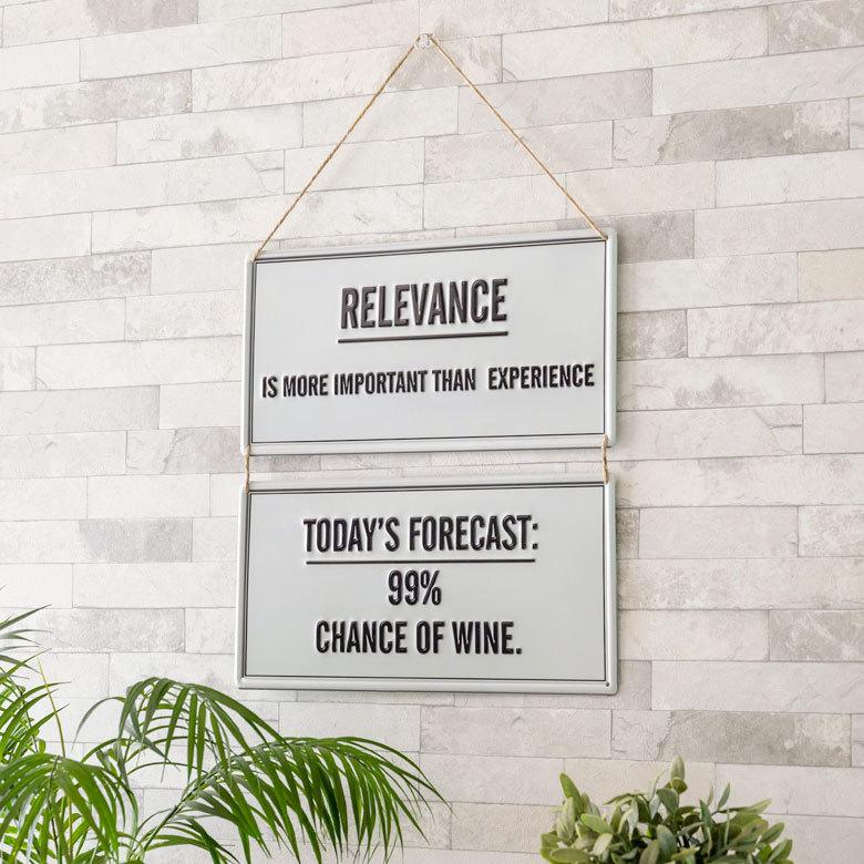 ブリキ看板 シンプル レトロ メッセージ デザイン ウォール アート デコレーション 店舗 装飾 看板 壁掛け おしゃれ インテリア 雑貨 西海岸風 男前 67033 | ELEMENTS（インテリア） | 12